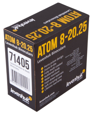  Бинокль Levenhuk Atom 8–20x25 в интернет-магазине Левенгук от производителя.