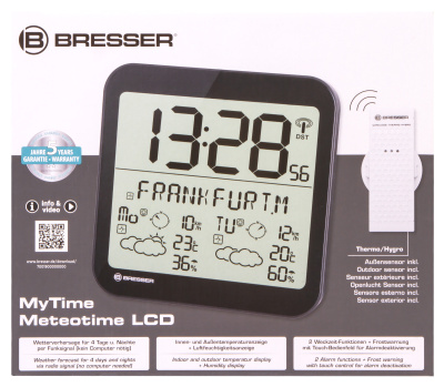  Часы настенные Bresser MyTime Meteotime LCD в интернет-магазине Левенгук от производителя.