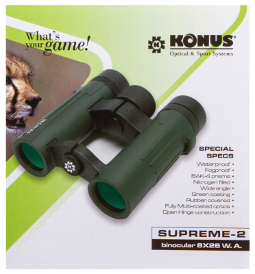  Бинокль Konus Supreme-2 8x26 WA в интернет-магазине Левенгук от производителя.