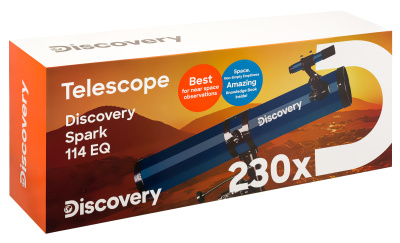  Телескоп Levenhuk Discovery Spark 114 EQ с книгой в интернет-магазине Левенгук от производителя.