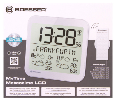  Часы настенные Bresser MyTime Meteotime LCD в интернет-магазине Левенгук от производителя.