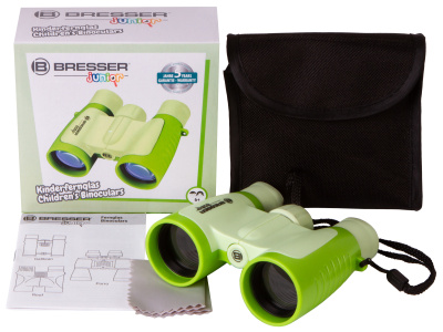 Бинокль детский Bresser Junior 3x30, зеленый в интернет-магазине Левенгук от производителя.