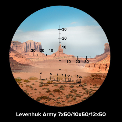  Бинокль Levenhuk Army 10x50 с сеткой в интернет-магазине Левенгук от производителя.