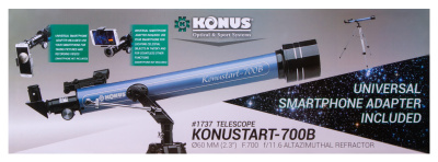  Телескоп Konus Konustart-700B 60/700 AZ в интернет-магазине Левенгук от производителя.